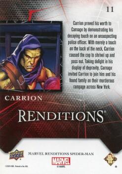 2024 Upper Deck Marvel Spider-Man Renditions #11 Carrion