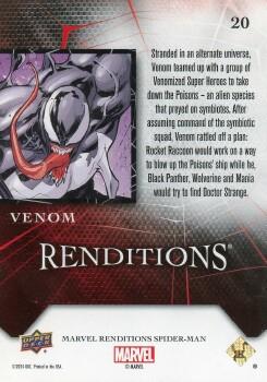2024 Upper Deck Marvel Spider-Man Renditions #20 Venom