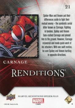 2024 Upper Deck Marvel Spider-Man Renditions #21 Carnage