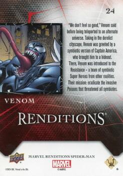 2024 Upper Deck Marvel Spider-Man Renditions #24 Venom