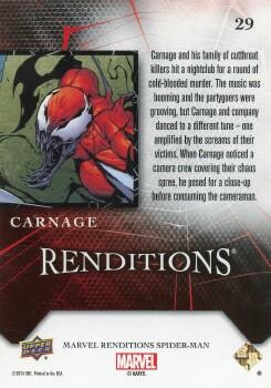 2024 Upper Deck Marvel Spider-Man Renditions #29 Carnage