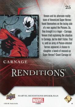 2024 Upper Deck Marvel Spider-Man Renditions #25 Carnage